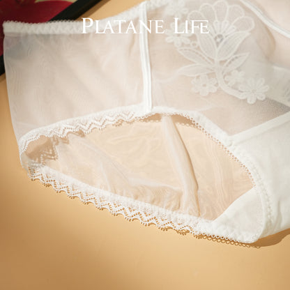 Women's Embroidered Mid-Low Rise Boyshort