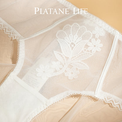 Women's Embroidered Mid-Low Rise Boyshort