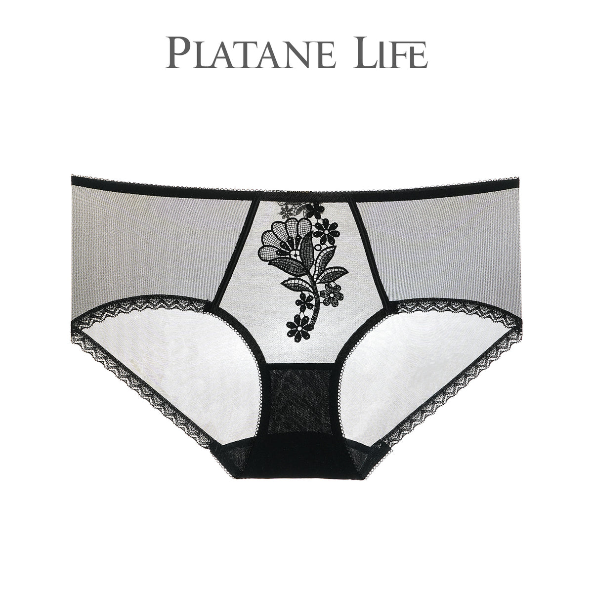 Women's Embroidered Mid-Low Rise Boyshort