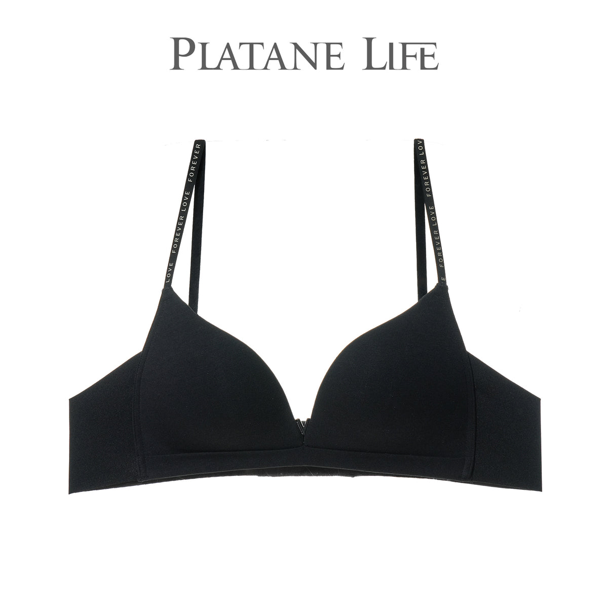 Platane Logo Strap Wireless Triangle Bra