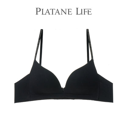 Platane Logo Strap Wireless Triangle Bra