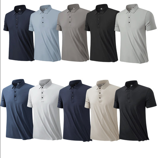 Mens Polo Shirts Quick Dry Short Sleeve Golf T Shirt Performance Moisture Wicking Casual Workout