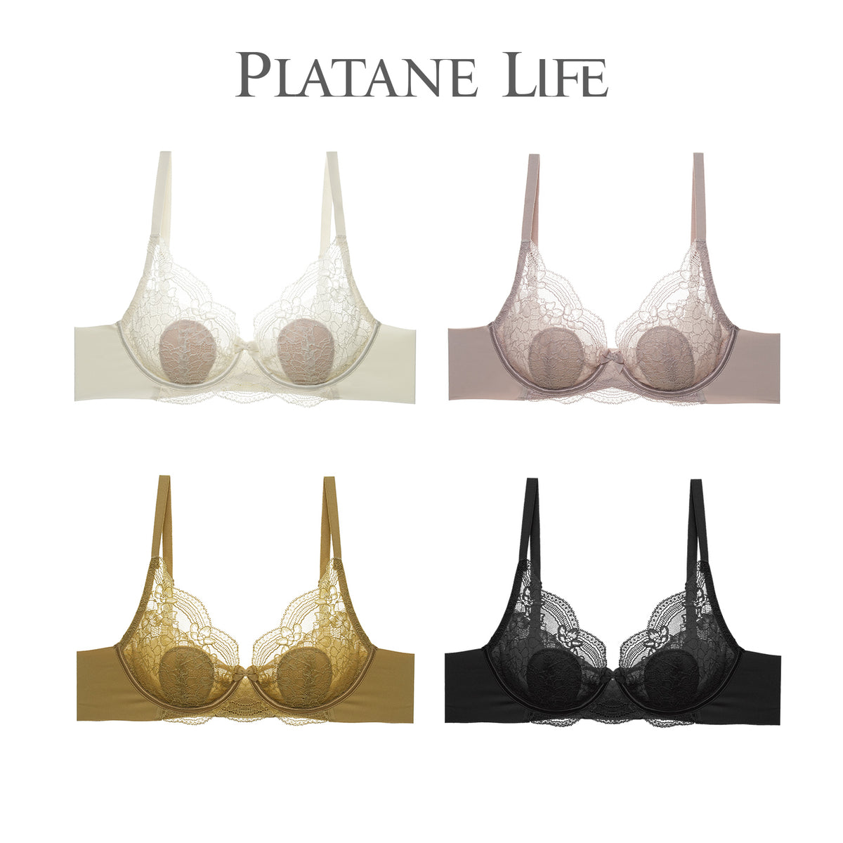 Ultra-Thin Crystal Cup Soft Underwire Bra