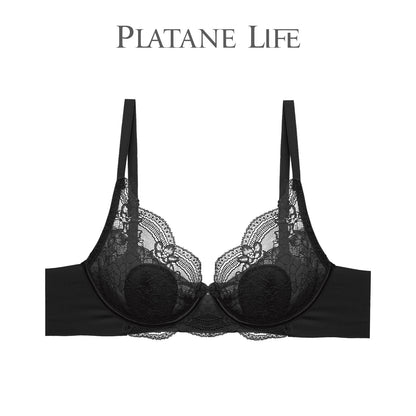 Ultra-Thin Crystal Cup Soft Underwire Bra