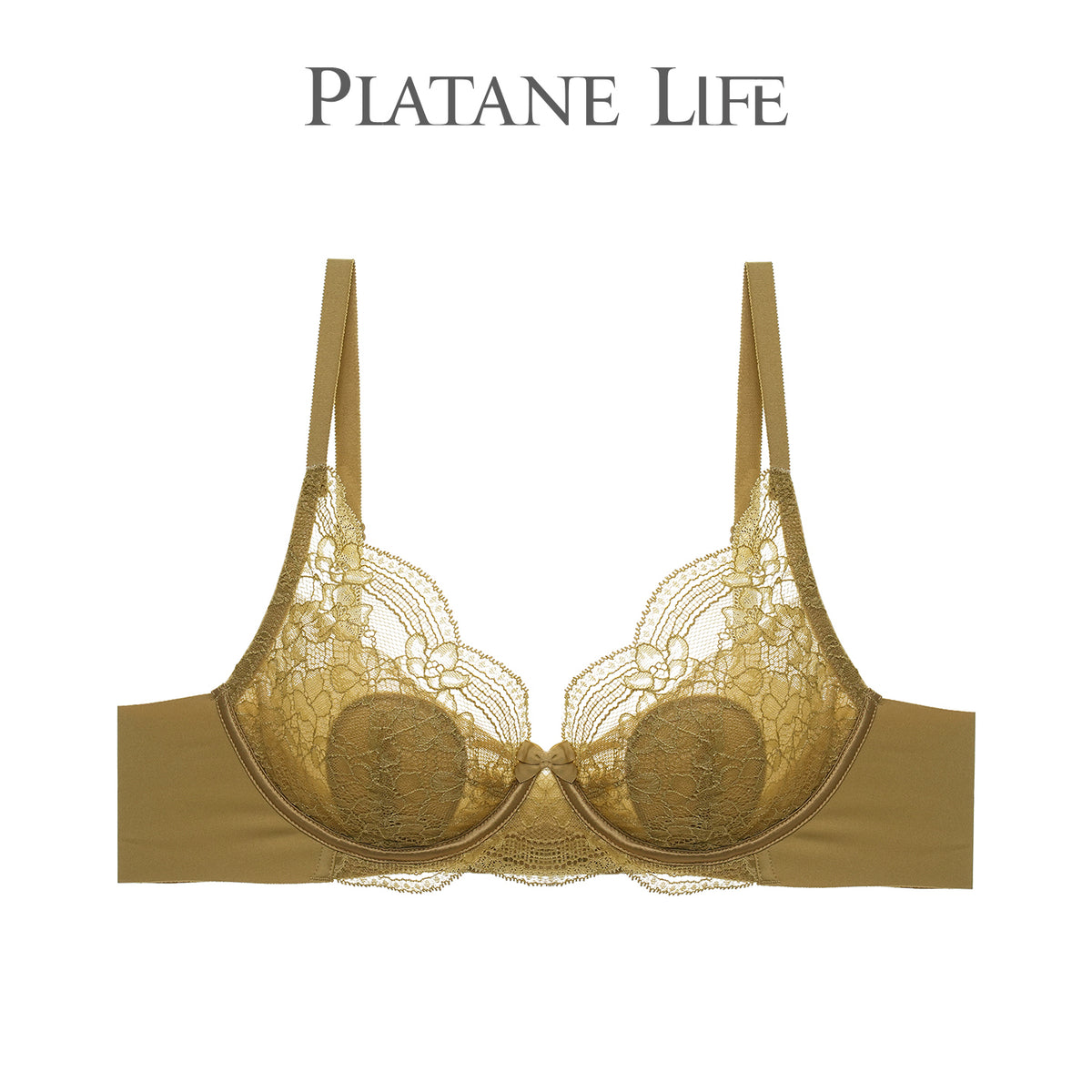 Ultra-Thin Crystal Cup Soft Underwire Bra
