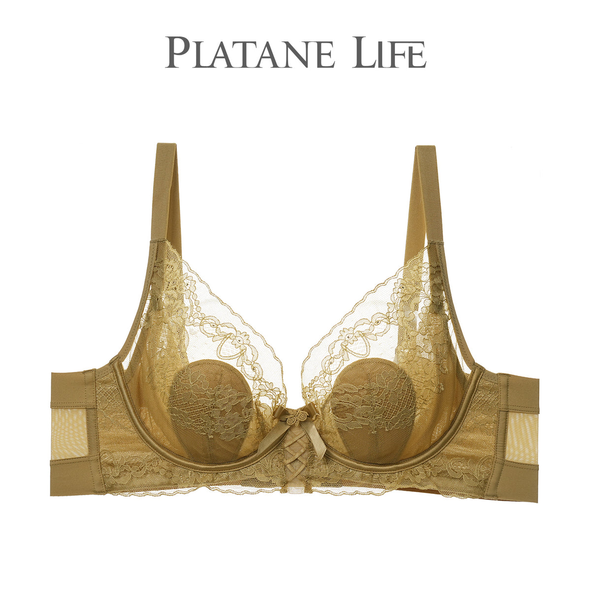 Lace Bra with Soft Underwire, Crystal Thin Cup