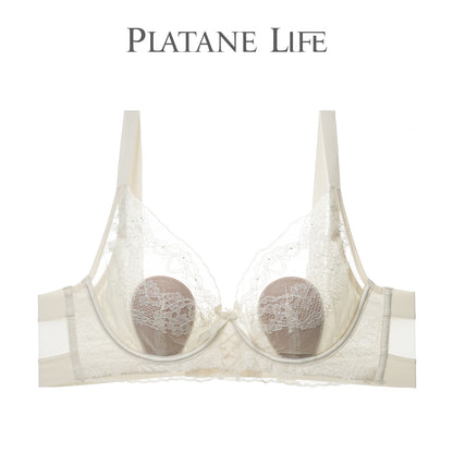 Lace Bra with Soft Underwire, Crystal Thin Cup