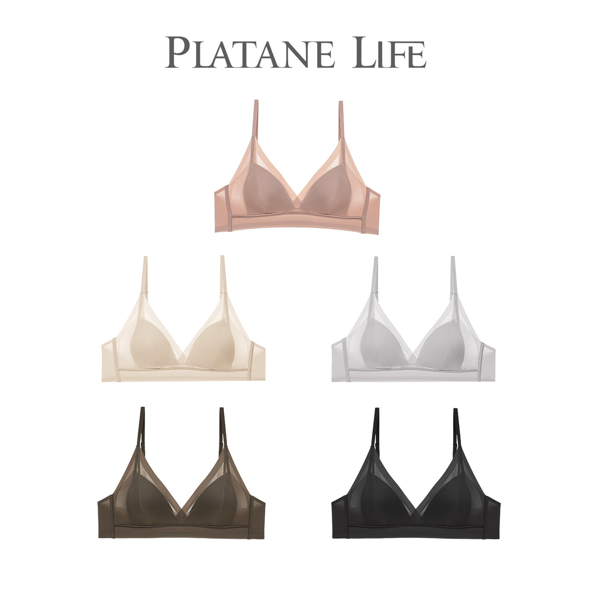 Wire-Free Triangle Cup Bra